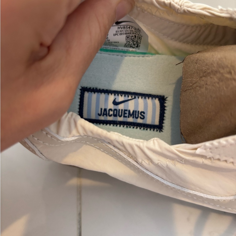 Nike Women's Jacquemus Off-White Low-Top Sneakers - Picture 8 of 9